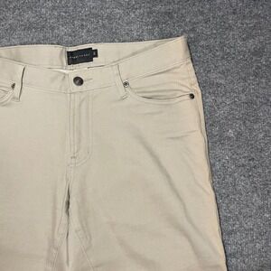 Bobby Jones Khaki Casual Pants Mens 30x30‎ Cotton Blend Flat Front Straight Leg
